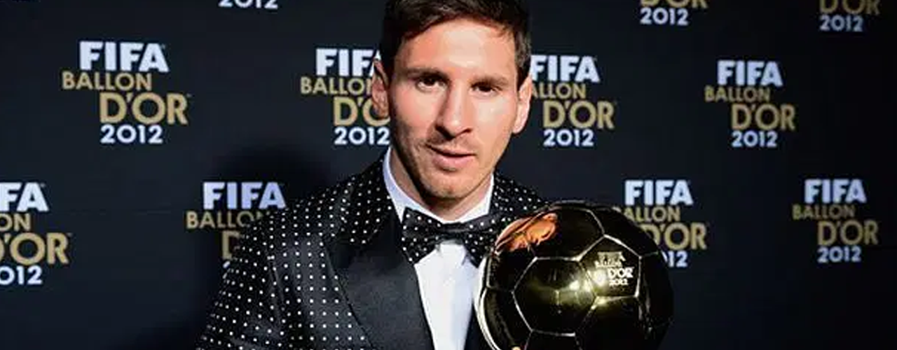 Ballon d'Or 2012 Winner Lionel Messi