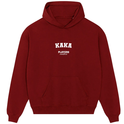 Kaka hoodie – navy men's hoodie with white Kaka letters and Players Couture logo on the chest