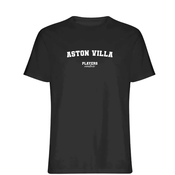 Aston Villa Players Couture Mens T-Shirt Black