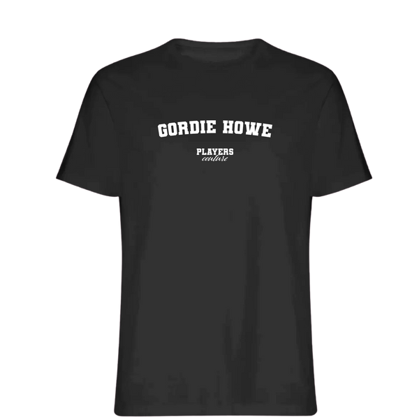 Gordie Howe Players Couture Mens T-Shirt Black