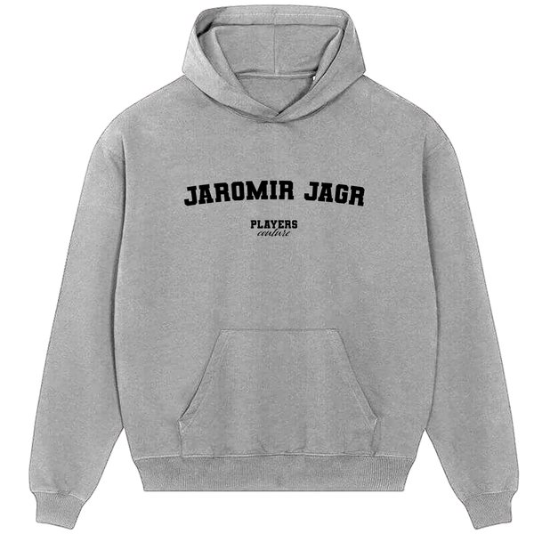 Jaromir Jagr Players Couture Men's Casual Hoodie Gray