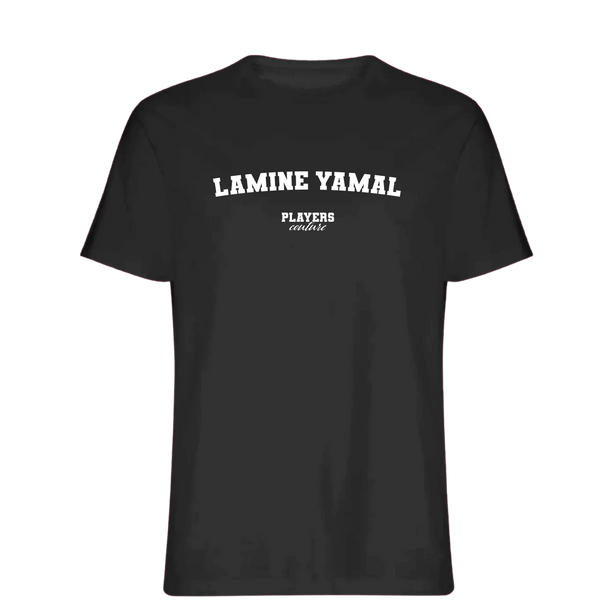 Lamine Yamal Players Couture Mens T-Shirt Black