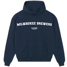 Milwaukee Brewers Players Couture Men's Casual Hoodie Navy