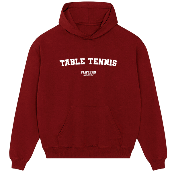 Table Tennis Players Couture Men's Casual Hoodie Red
