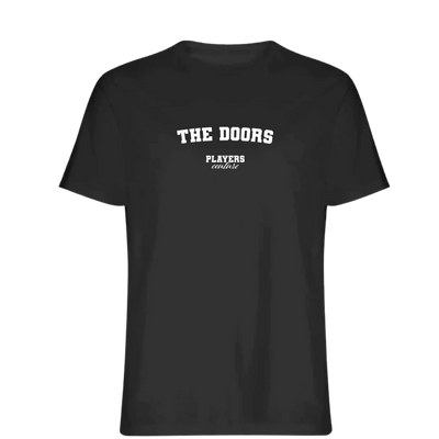 The Doors t-shirt – black men's t-shirt with white The Doors letters and Players Couture logo on the chest