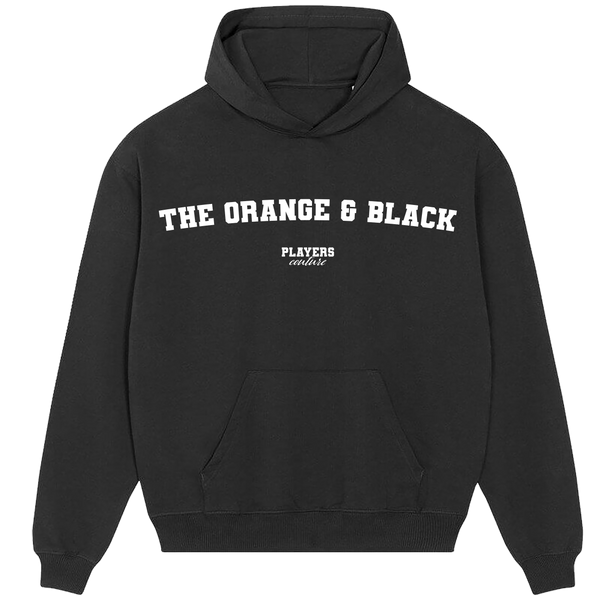 The Orange & Black Players Couture Men's Casual Hoodie Black