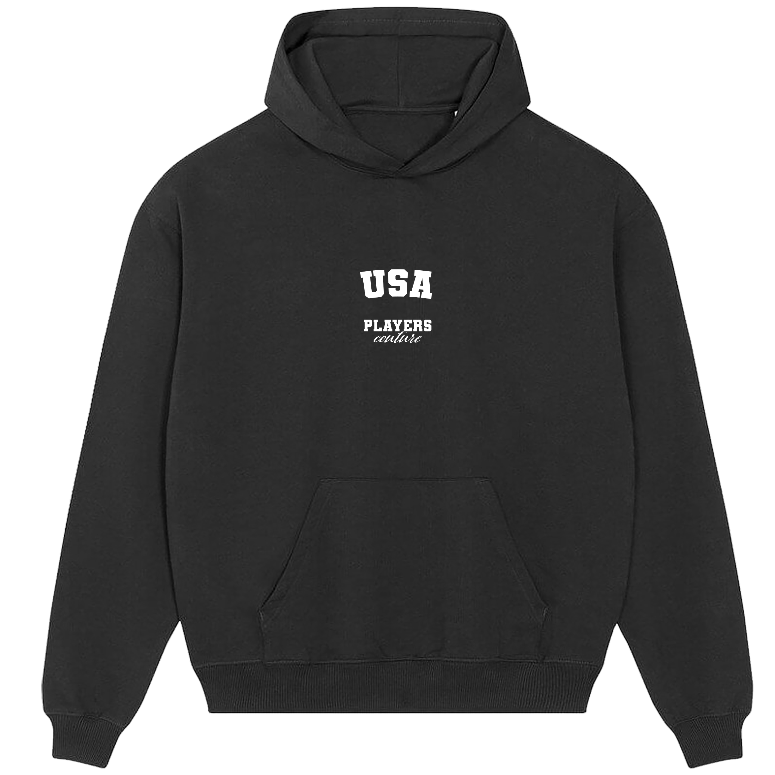 USA Players Couture Men's Casual Hoodie Black