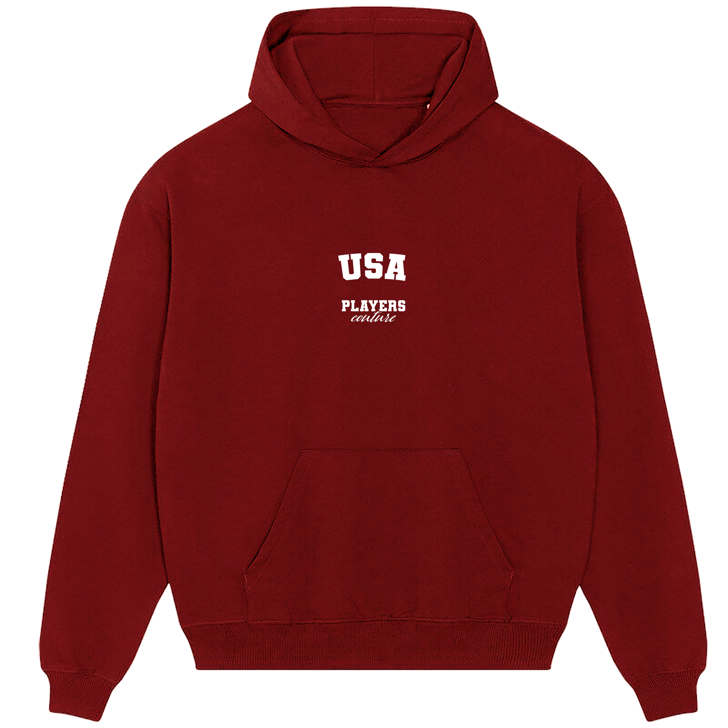 USA Players Couture Men's Casual Hoodie Red