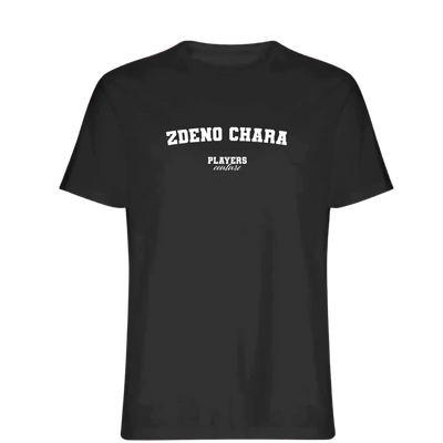 Zdeno Chara t-shirt – black men's t-shirt with white Zdeno Chara letters and Players Couture logo on the chest