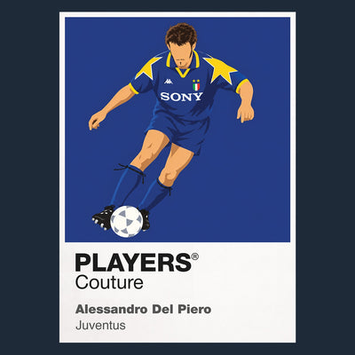 Alessandro Del Piero Juventus blue away Icon Frame artwork in navy