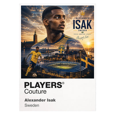 Alexander Isak Sweden Atlas Frame artwork by Players Couture