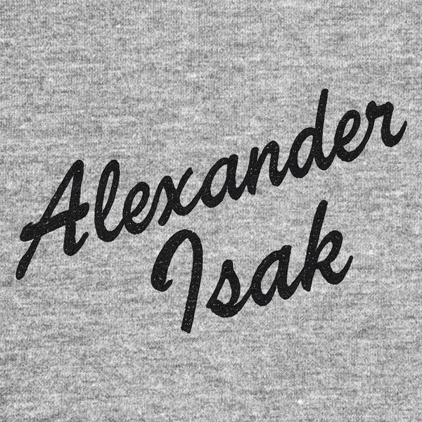 Alexander Isak Script Logo Players Couture Mens T-Shirt