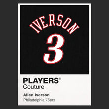 Allen Iverson 3 Black Jersey Frame Players Couture Men's Hoodie
