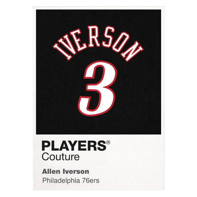 Allen Iverson 3 Black Jersey Frame - Icon Design (View 8)