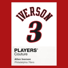 Allen Iverson 3 White Jersey Frame Players Couture Men's Hoodie