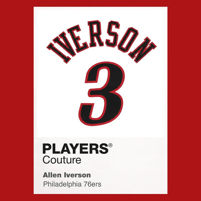 Allen Iverson 3 White Jersey Frame - Icon Design