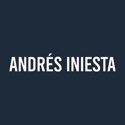 Andreas Iniesta Logo Men's T-Shirt – navy close-up detail shot of the Andreas Iniesta Players Couture logo design