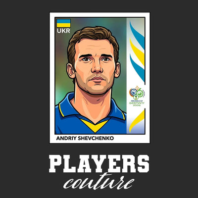 Andriy Shevchenko World Cup Sticker Kids Hoodie – andriy shevchenko black Players Couture design