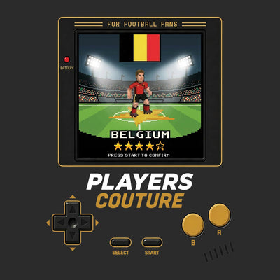 Belgium World Cup 8-Bit Kids Hoodie retro gaming football design by Players Couture