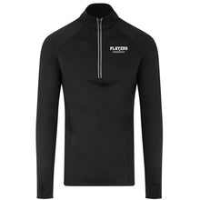 Essentials Collection Players Couture Men's Active Stretch Half Zip Black Top