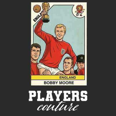 Bobby Moore World Cup Sticker Men's Hoodie – bobby moore black Players Couture design