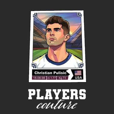 Christian Pulisic World Cup Sticker Men's Hoodie – christian pulisic black Players Couture design