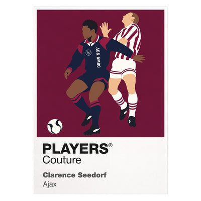 Clarence Seedorf Ajax away Icon Frame artwork on white