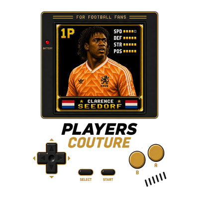 Clarence Seedorf 1P 8-Bit t-shirt retro gaming design by Players Couture