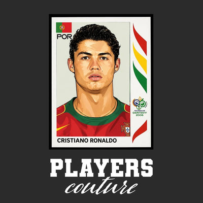 Cristiano Ronaldo World Cup Sticker Men's Hoodie – cristiano ronaldo 2006 2 black Players Couture design