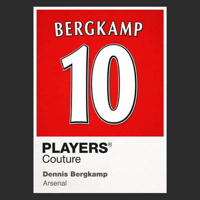 Dennis Bergkamp 10 Football Shirt Frame - Icon Design (View 9)