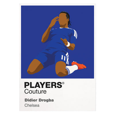 Didier Drogba Chelsea Icon Frame — White