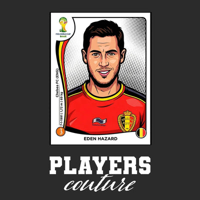 Eden Hazard World Cup Sticker Men's Hoodie – eden hazard black Players Couture design