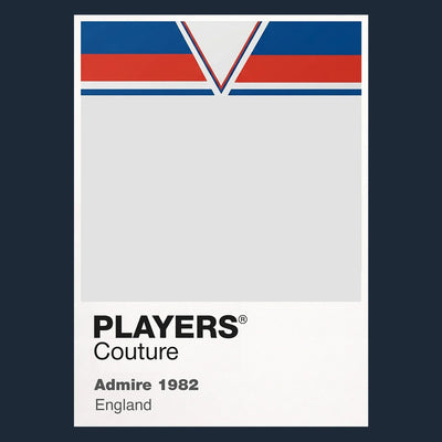 England 82 Classic Football Shirt Colours Frame - Icon Design