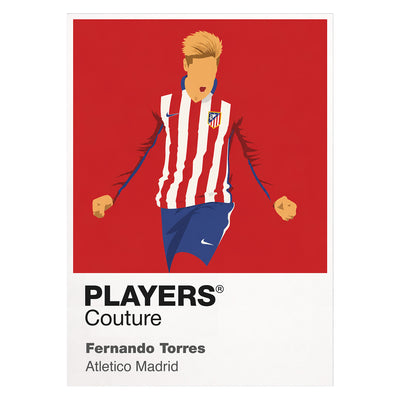 Fernando Torres Atletico Madrid Icon Frame — White
