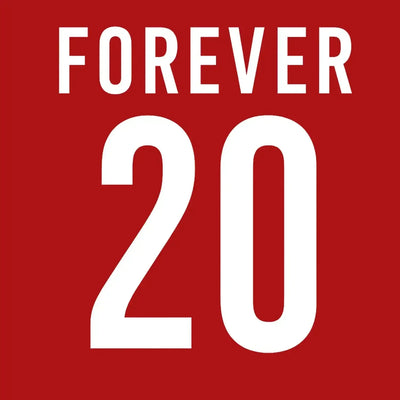 Diogo Jota Forever 20 Logo Men's Hoodie – red close-up detail shot of the Diogo Jota Forever 20 Players Couture logo design