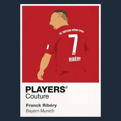 Franck Ribery Bayern Munich Icon Frame Men's Hoodie — Navy Artwork
