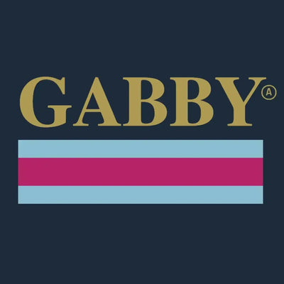 Gabby Agbonlahor Logo Kids T-Shirt – navy close-up detail shot of the Gabby Agbonlahor Players Couture logo design