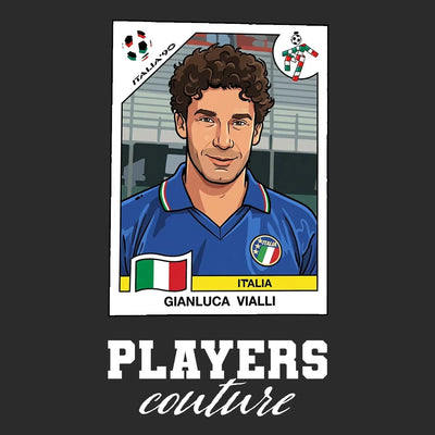 Gianluca Vialli World Cup Sticker Men's Hoodie – gianluca vialli black Players Couture design