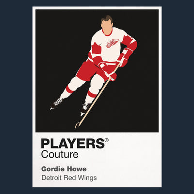 Gordie Howe Red Wings Ice Hockey Icon Frame Men's Hoodie – image 1