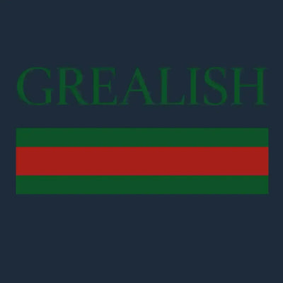 Jack Grealish Logo Kids Hoodie – navy close-up detail shot of the Jack Grealish Players Couture logo design