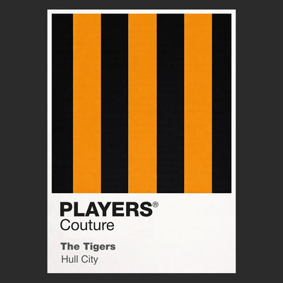 Hull City Classic Football Shirt Colours Frame - Icon Design