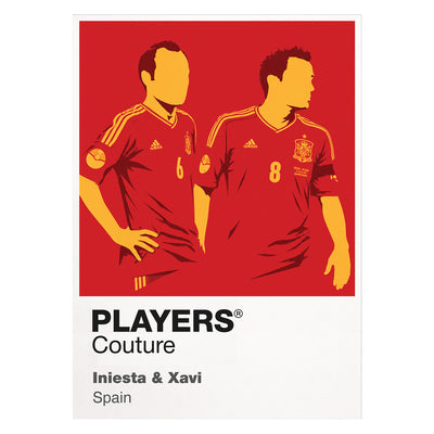 Iniesta & Xavi Players Couture Frame White