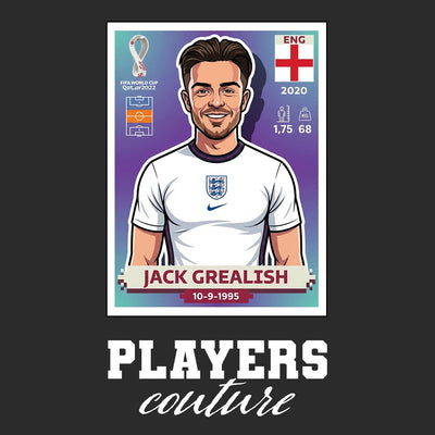 Jack Grealish World Cup Sticker Men's Hoodie – jack grealish black Players Couture design