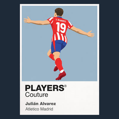 Julián Álvarez Atlético Madrid Icon Frame artwork in navy