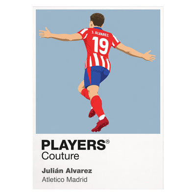Julián Álvarez Atlético Madrid Icon Frame artwork on white