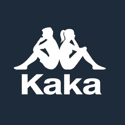 Kaka Logo Men's T-Shirt – navy close-up detail shot of the Kaka Players Couture logo design