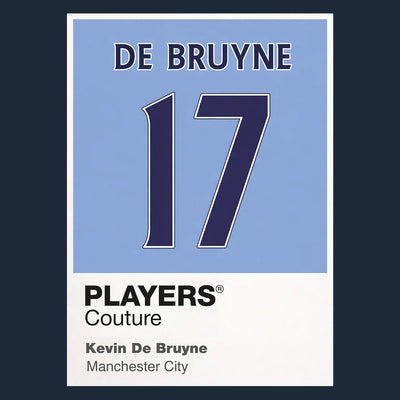 Kevin De Bruyne 17 Football Shirt Frame - Icon Design (View 10)