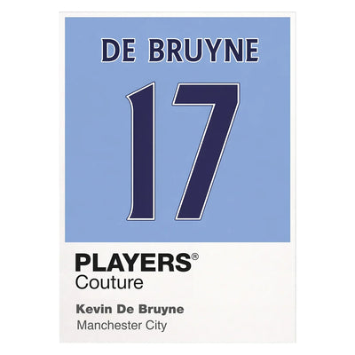 Kevin De Bruyne 17 Football Shirt Frame - Icon Design