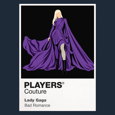 Lady Gaga Lady Gaga design one, capturing theatrical pop costume and performance movement Icon Frame artwork in navy