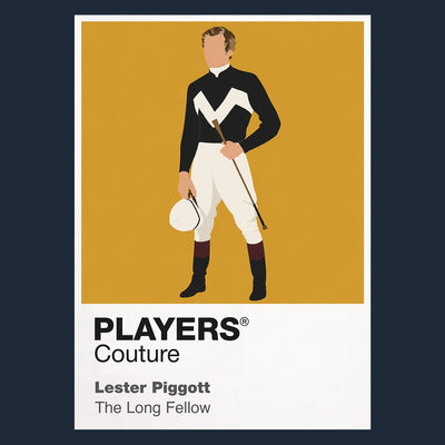 Lester Piggott horse racing hoodie – navy view